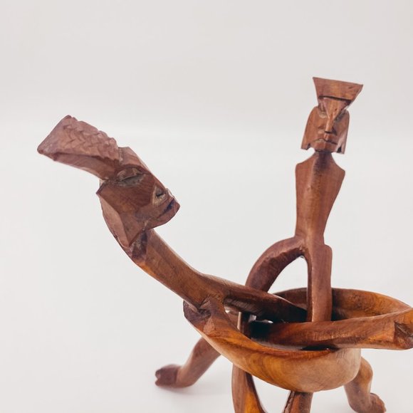 Vintage Hand Made Wooden Collapsable Sculpture Art - Picture 8 of 16